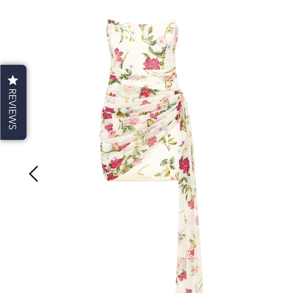 Runaway The Label Shannon Mini Dress White Floral